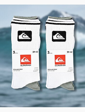 Quiksilver Confezione di calzini da uomo Crew Set da 6 paia Regular Lifestyle