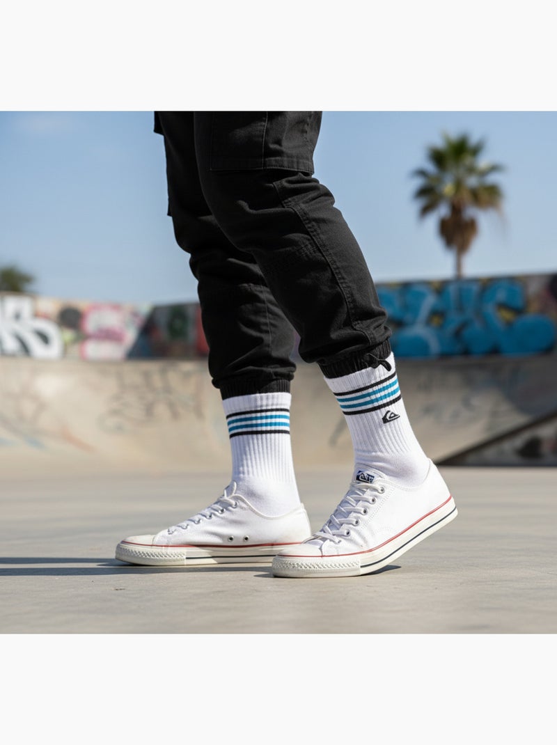 Quiksilver Confezione di calzini da uomo Crew Set da 6 paia Regular Lifestyle Grigio nero bianco - Kiabi