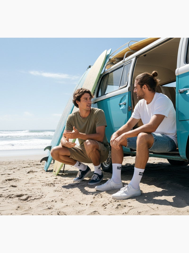 Quiksilver Confezione di calzini da uomo Crew Set da 6 paia Sport Cushioned Bianco - Kiabi