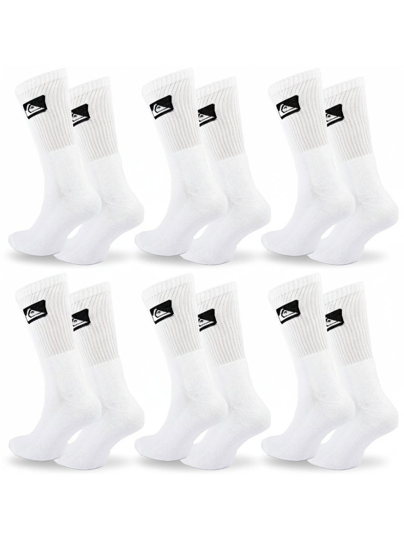 Quiksilver Confezione di calzini da uomo Crew Set da 6 paia Sport Cushioned Bianco - Kiabi