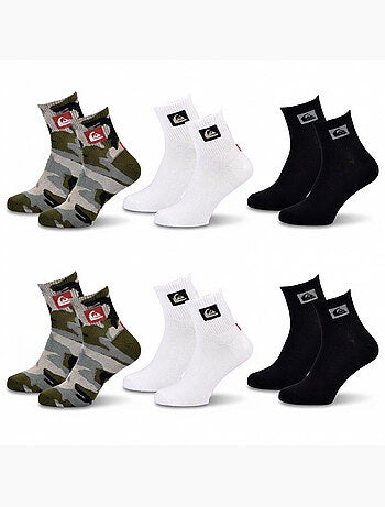 Quiksilver Confezione di calzini da uomo QUARTER Set da 6 paia Sport