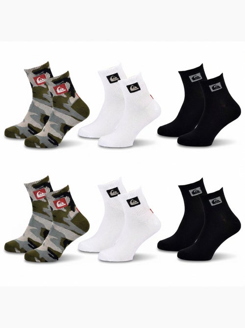 Quiksilver Confezione di calzini da uomo QUARTER Set da 6 paia Sport - Kiabi