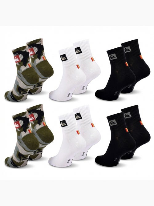 Quiksilver Confezione di calzini da uomo QUARTER Set da 6 paia Sport - Kiabi