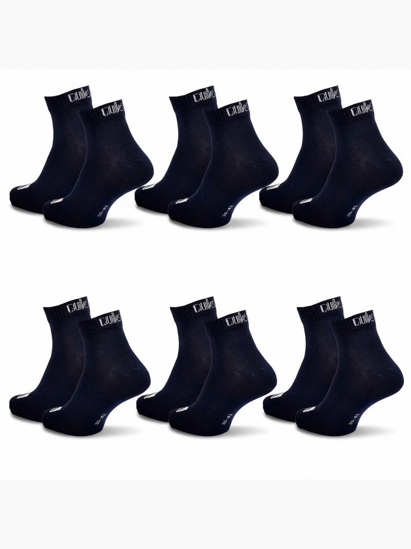 Quiksilver Confezione di calzini da uomo QUARTER Set da 6 paia Sport Nero - Kiabi