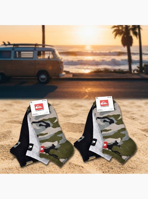 Quiksilver Confezione di calzini da uomo SNEAKER Set da 6 paia Sport - Kiabi