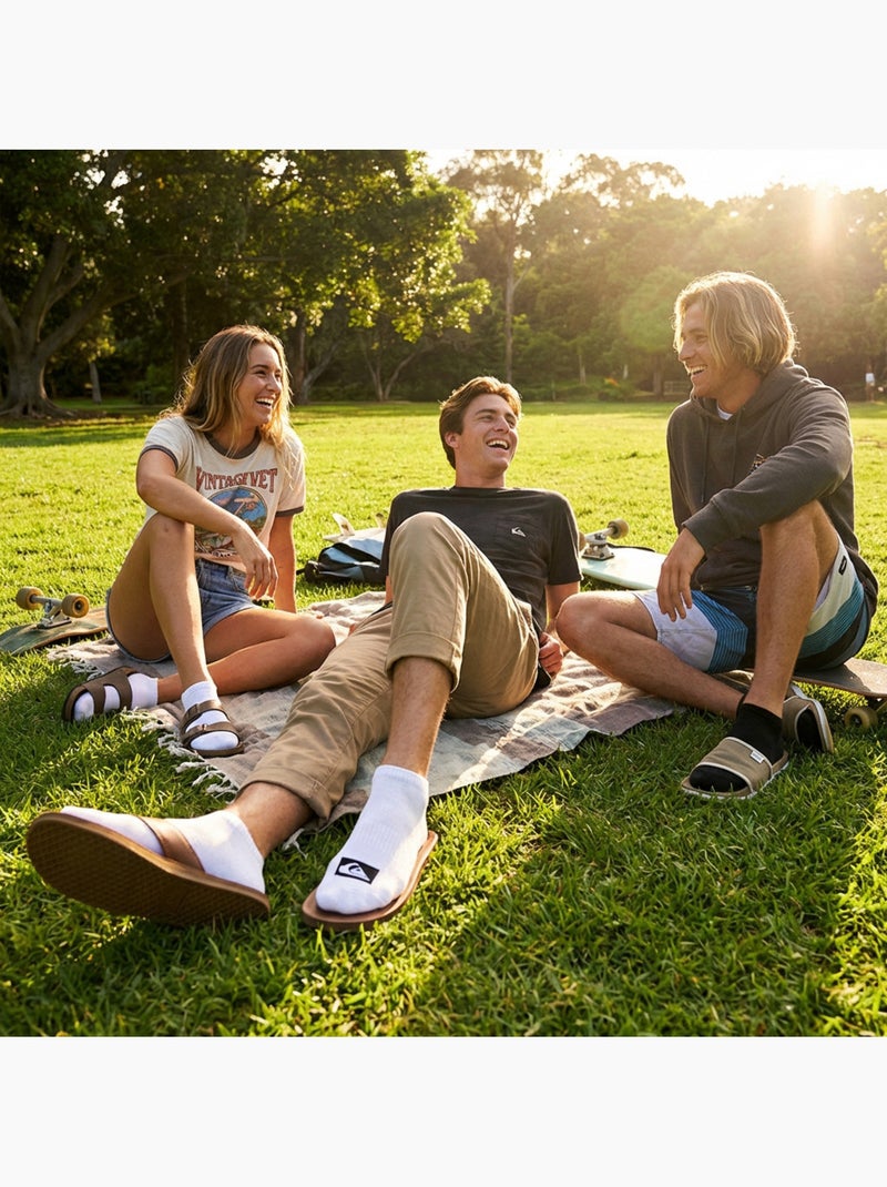 Quiksilver Confezione di calzini da uomo SNEAKER Set da 6 paia Sport Bianco Verde - Kiabi