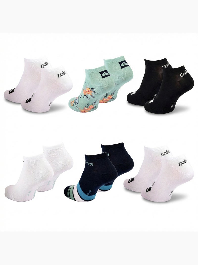 Quiksilver Confezione di calzini da uomo SNEAKER Set da 6 paia Sport Blu laguna - Kiabi