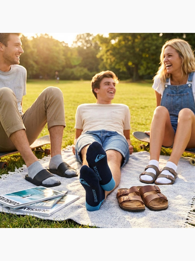 Quiksilver Confezione di calzini da uomo SNEAKER Set da 6 paia Sport Blu marino - Kiabi