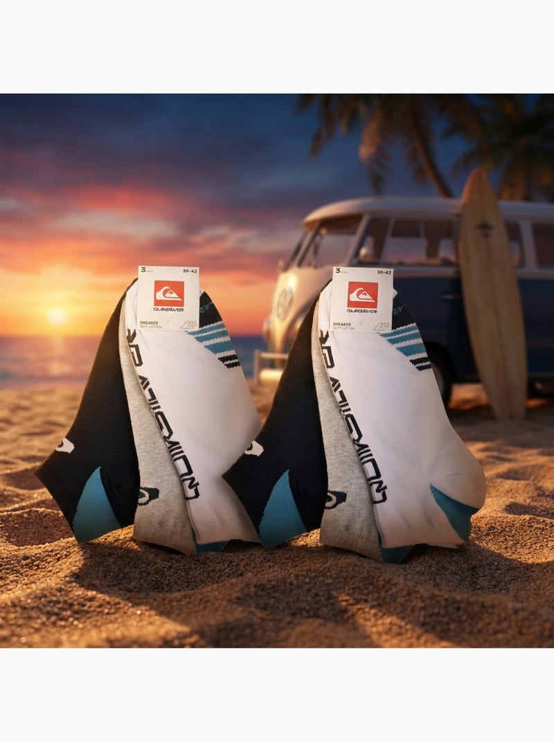 Quiksilver Confezione di calzini da uomo SNEAKER Set da 6 paia Sport Blu marino - Kiabi