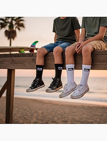 Quiksilver Confezione di calzini per bambini Crew Set da 6 paia Sport Cushioned