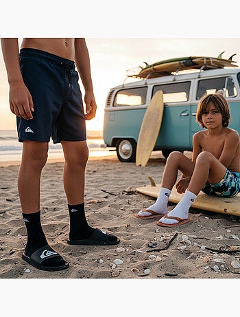 Quiksilver Confezione di calzini per bambini QUARTER Set da 6 paia Sport