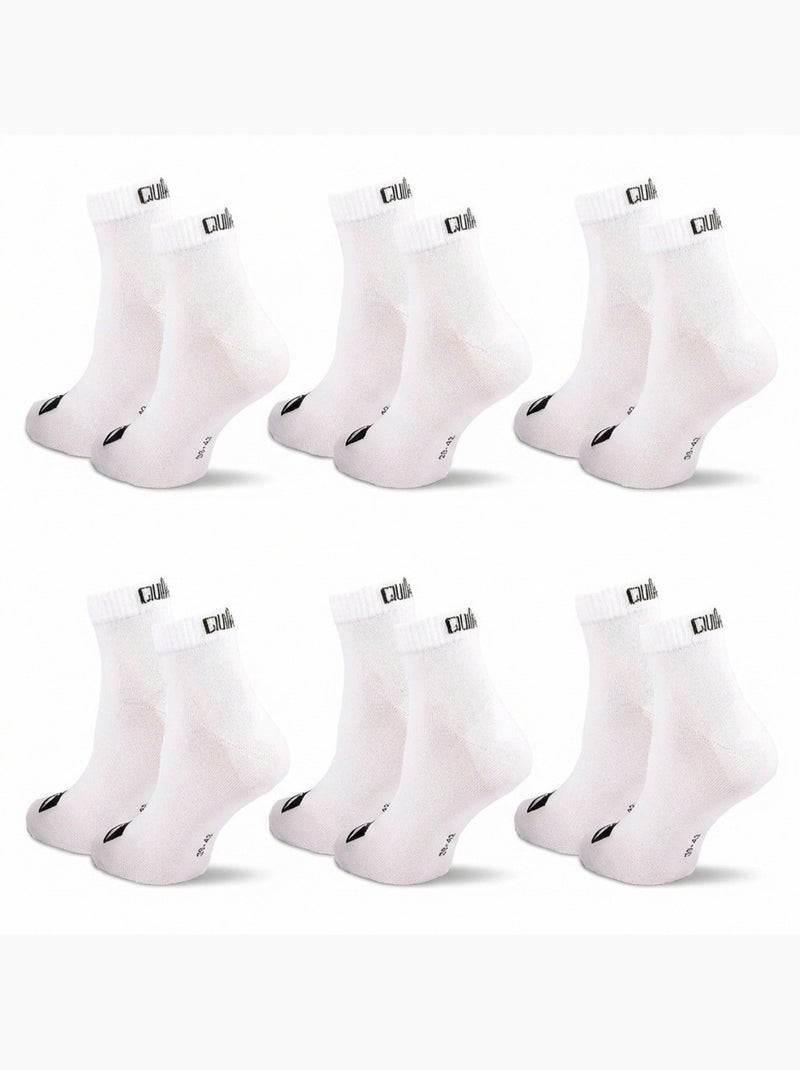 Quiksilver Confezione di calzini per bambini QUARTER Set da 6 paia Sport Bianco - Kiabi