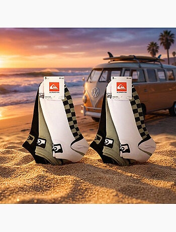 Quiksilver Confezione di calzini per bambini SNEAKER Set da 6 paia Sport