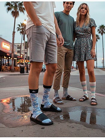 Quiksilver Set di calzini da uomo Crew LONG Lifestyle Set da 2 paia