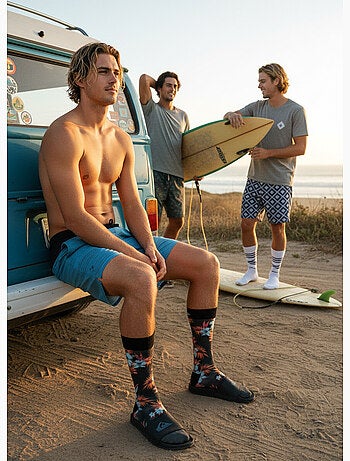 Quiksilver Set di calzini da uomo Crew LONG Lifestyle Set da 2 paia