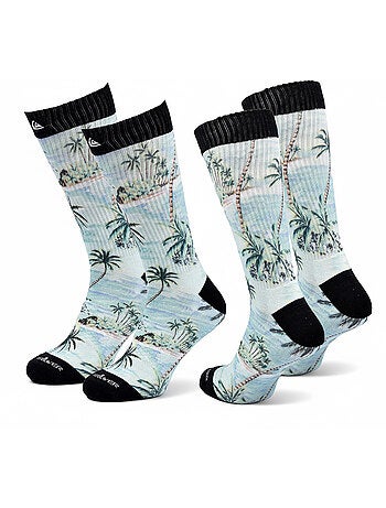 Quiksilver Set di calzini da uomo Crew LONG Lifestyle Set da 2 paia