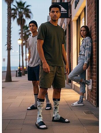 Quiksilver Set di calzini da uomo Crew LONG Lifestyle Set da 2 paia