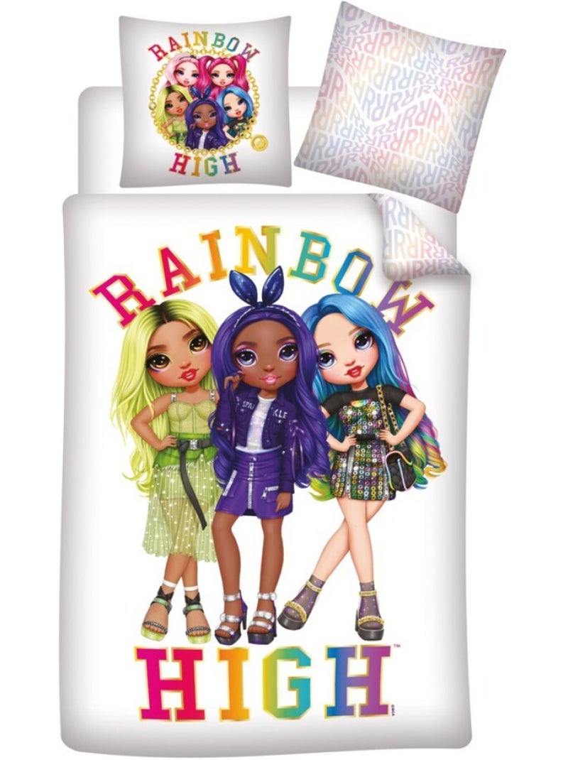 Rainbow High - Completo Letto Bambino Stampato Reversibile, RUBY Multicolore - Kiabi