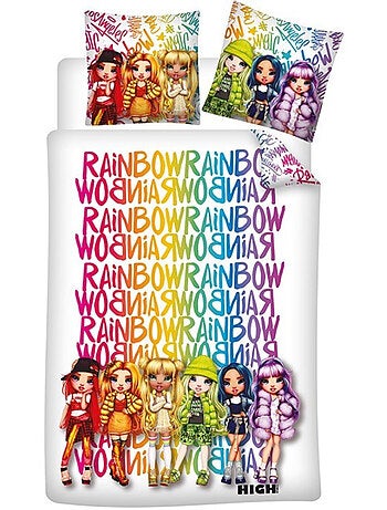 Rainbow High — Parure letto bambino reversibile stampata in polycotone