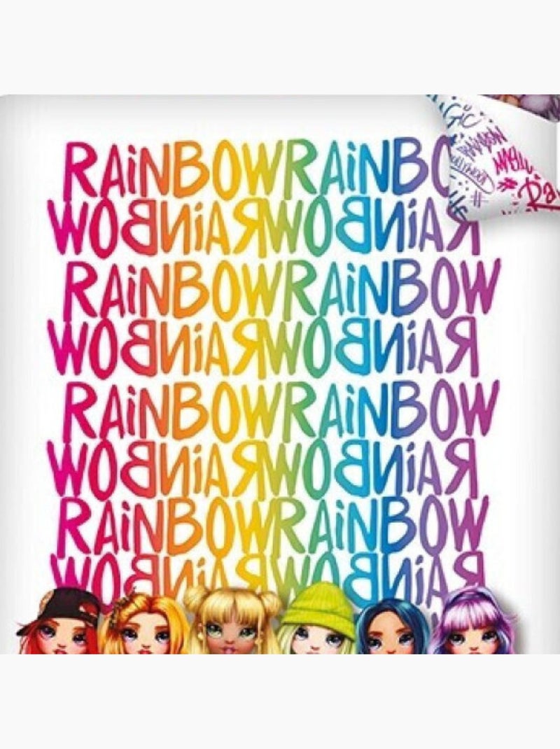 Rainbow High — Parure letto bambino reversibile stampata in polycotone Multicolore - Kiabi