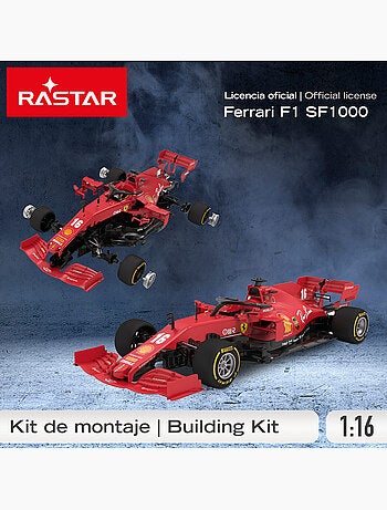 Rastar auto rc da assemblare f1 2021 ferrari sf1000 1:16