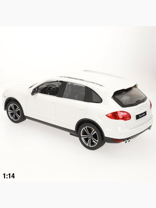 Rastar auto telecomandata porsche cayenne turbo bianca 1:14 - Kiabi