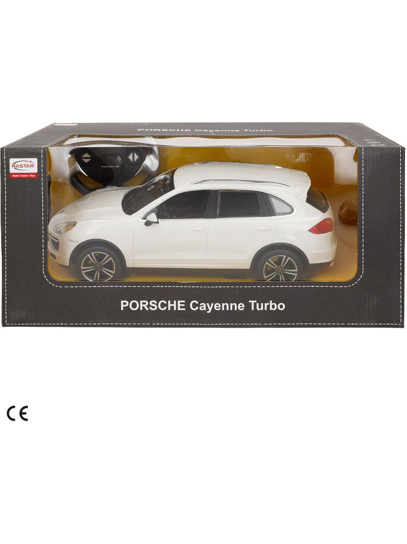 Rastar auto telecomandata porsche cayenne turbo bianca 1:14 N/D - Kiabi