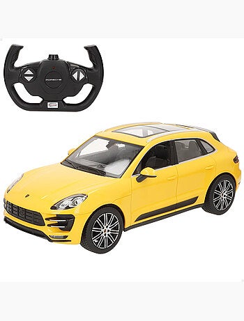 Rastar auto telecomandata porsche macan turbo gialla 1:14