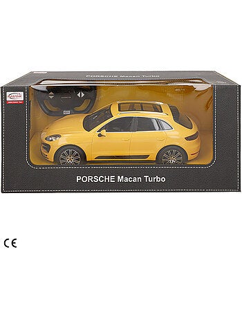 Rastar auto telecomandata porsche macan turbo gialla 1:14