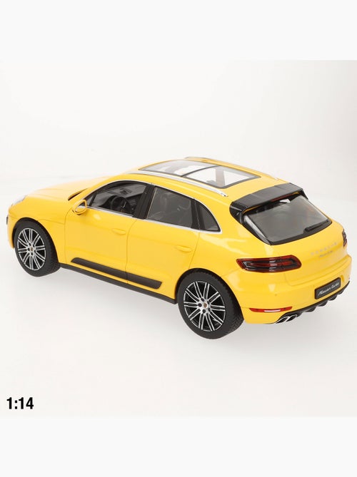 Rastar auto telecomandata porsche macan turbo gialla 1:14 - Kiabi