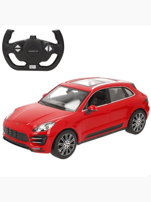 Rastar auto telecomandata porsche macan turbo rossa 1:14 - Kiabi