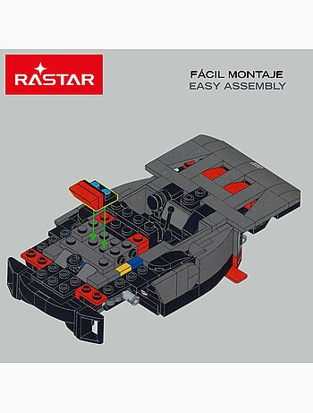 Rastar modello di auto da assemblare dakar '24 audi rs q e-tron (sainz) 1:30
