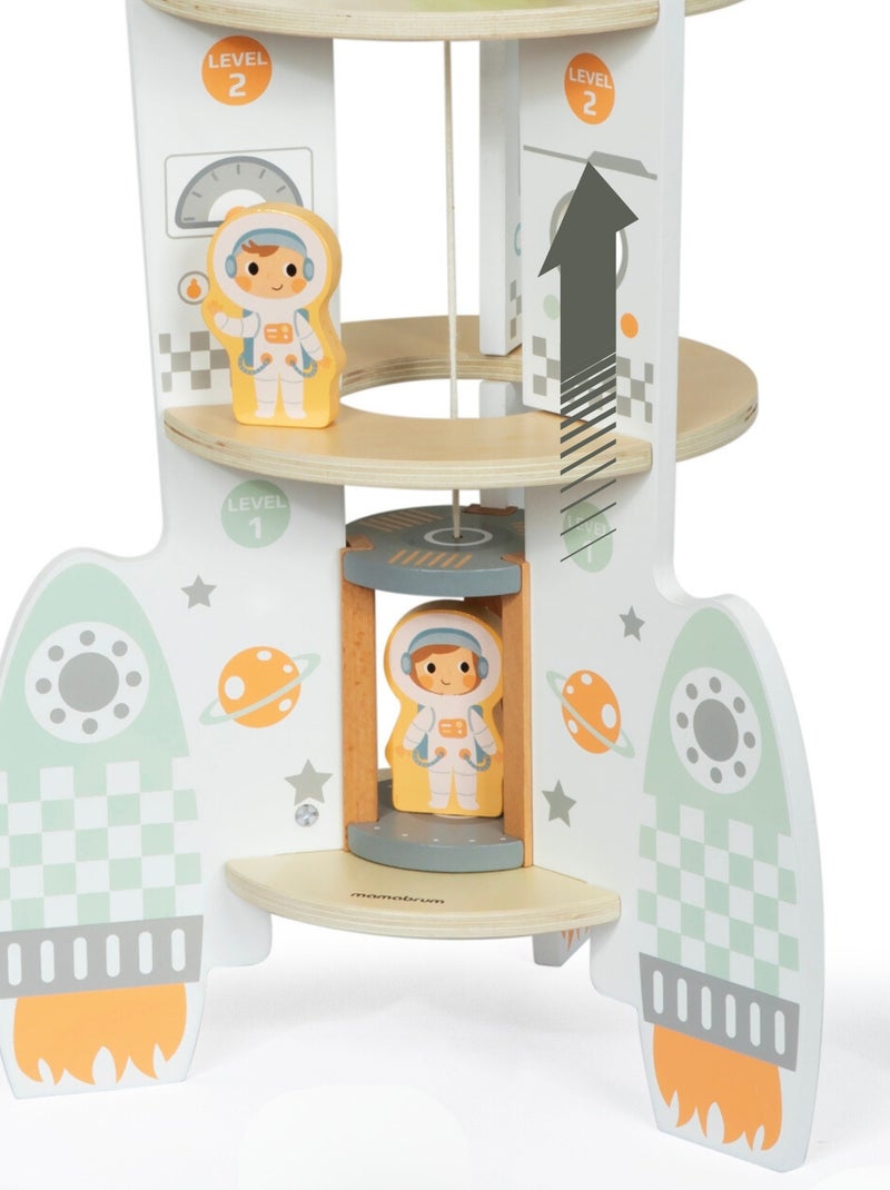 Razzo spaziale in legno con ascensore e accessori Mamabrum N/D - Kiabi