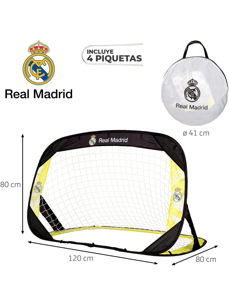 Real madrid porta pop-up 4 in 1 con bersaglio per freccette 120x80x80 cm N/D - Kiabi
