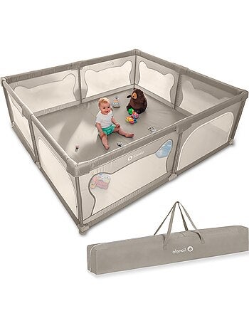 Recinto per bambini LIONELO Willow - Spazio extra large - Lati in rete - Griglia di sicurezza