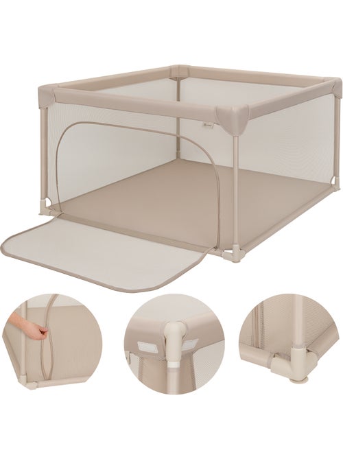 Recinto per bambini lionelo willow - spazio extra large - lati in rete - griglia di sicurezza - Kiabi Recinto per bambini lionelo willow - spazio extra large - lati in rete - griglia di sicurezza - Kiabi
