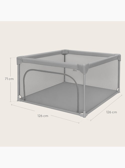 Recinto per bambini lionelo willow - spazio extra large - lati in rete - griglia di sicurezza - Kiabi Recinto per bambini lionelo willow - spazio extra large - lati in rete - griglia di sicurezza - Kiabi