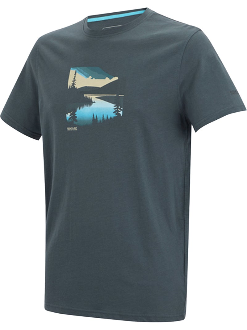 Regatta Breezed Maglietta Grafica Uomo Grigio scuro - Kiabi