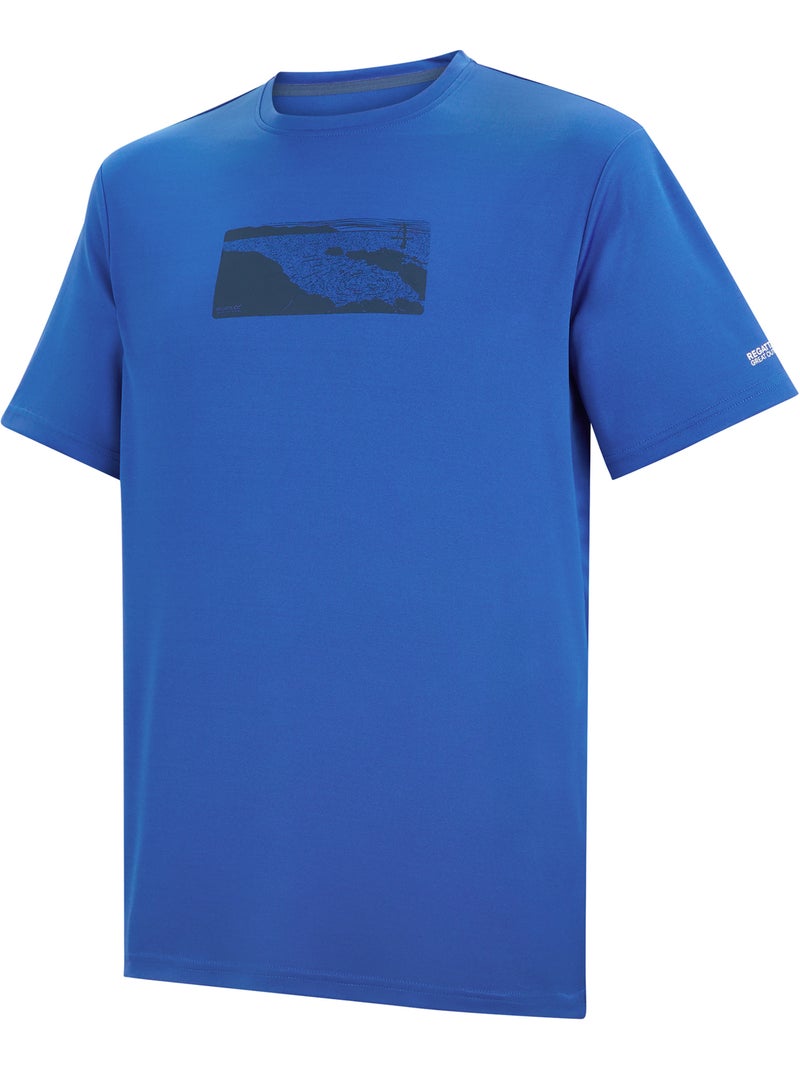 Regatta Fingal Maglietta Fiume Uomo Blu Nero - Kiabi