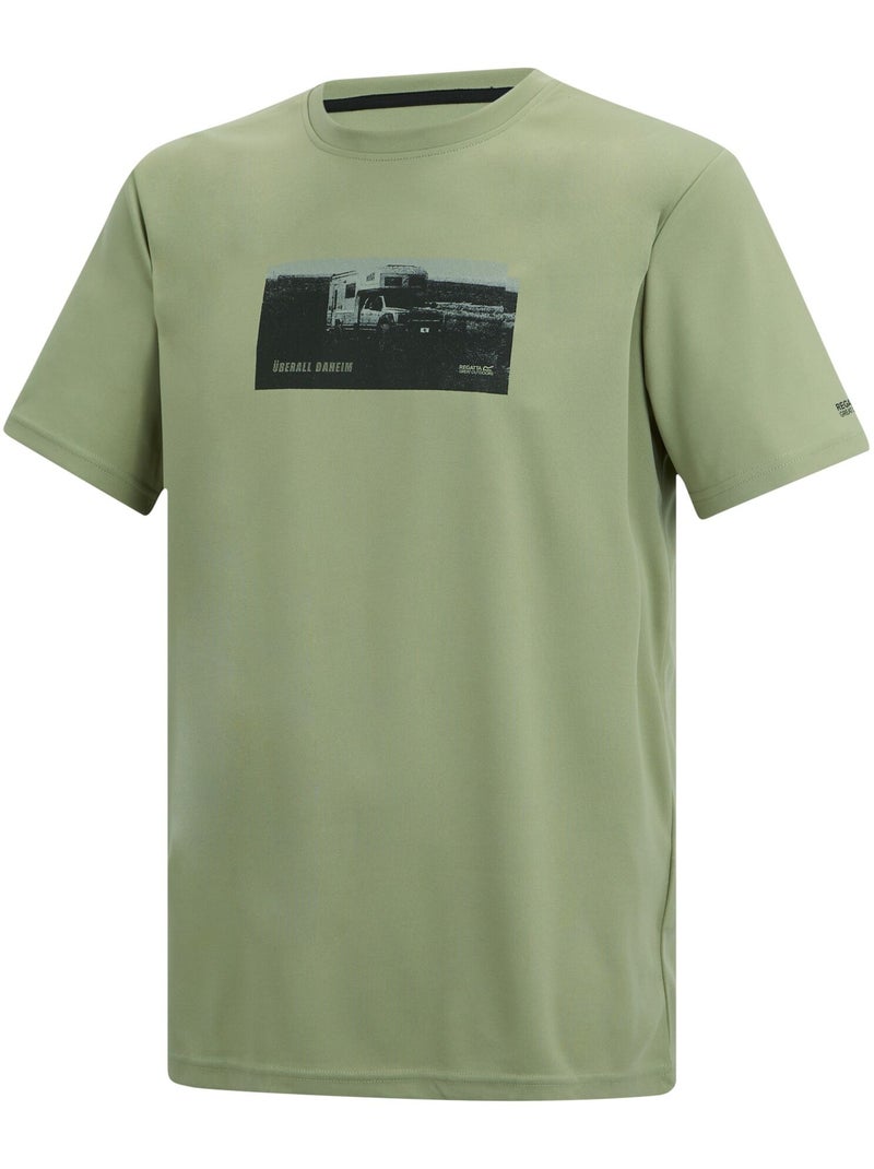 Regatta Fingal Slogan Maglietta Camion Uomo Verde pastello - Kiabi