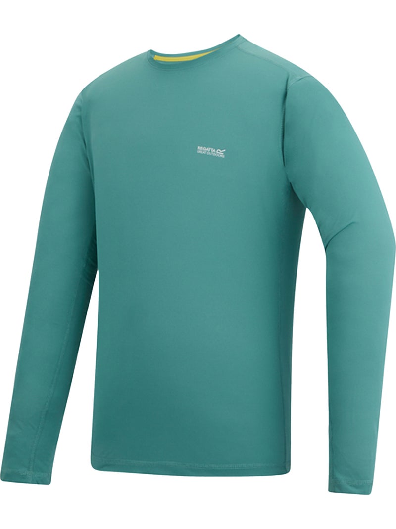 Regatta Mindo Maglietta Logo Manica Lunga Uomo Blu chiaro - Kiabi