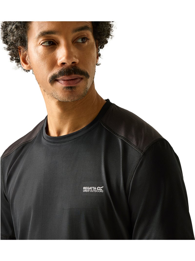 Regatta Virda Maglietta Uomo Nero Nero - Kiabi