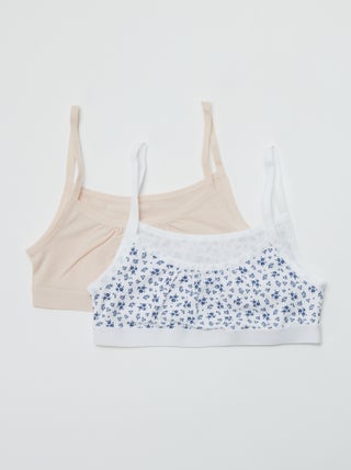 Reggiseni sportivi con spalline sottili in jersey - Set di 2