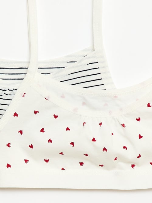 Reggiseni sportivi con spalline sottili in jersey - Set di 2 - Kiabi