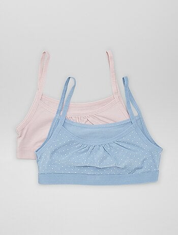 Reggiseni sportivi con spalline sottili in jersey - Set di 2