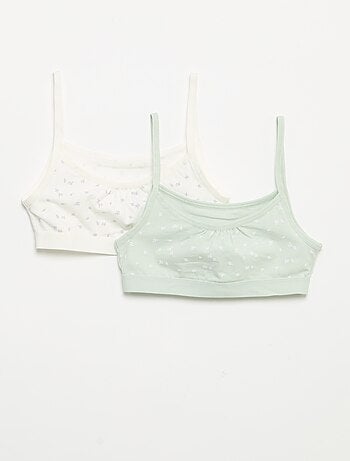 Reggiseni sportivi con spalline sottili in jersey - Set di 2