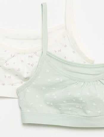 Reggiseni sportivi con spalline sottili in jersey - Set di 2