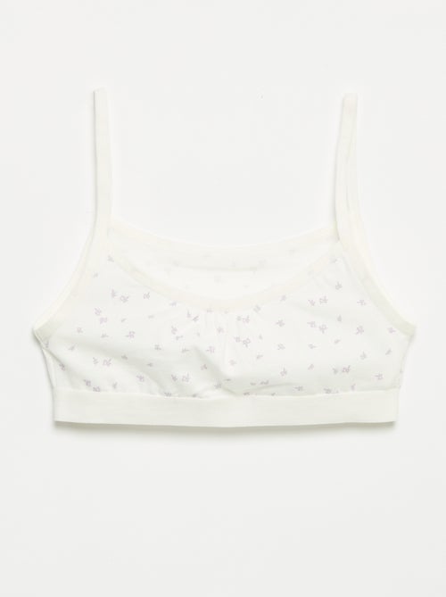 Reggiseni sportivi con spalline sottili in jersey - Set di 2 - Kiabi