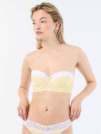 Reggiseno a balconcino a righe