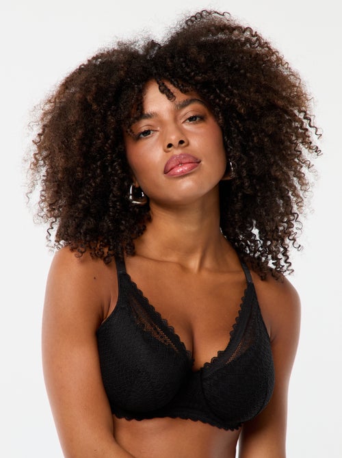 Reggiseno a balconcino avvolgente in pizzo - Kiabi